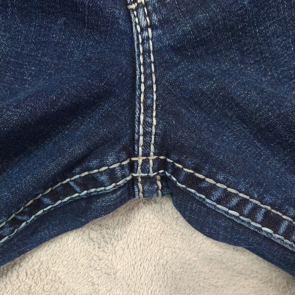 Silver Jeans Suki Straight Jeans Thick Stitch Embroidered Back Pockets HEMMED - Picture 10 of 11